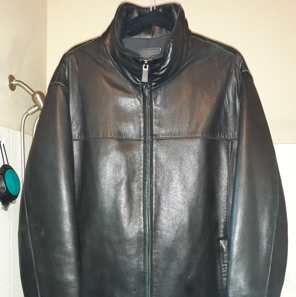 Andrew Mark New York leather coat